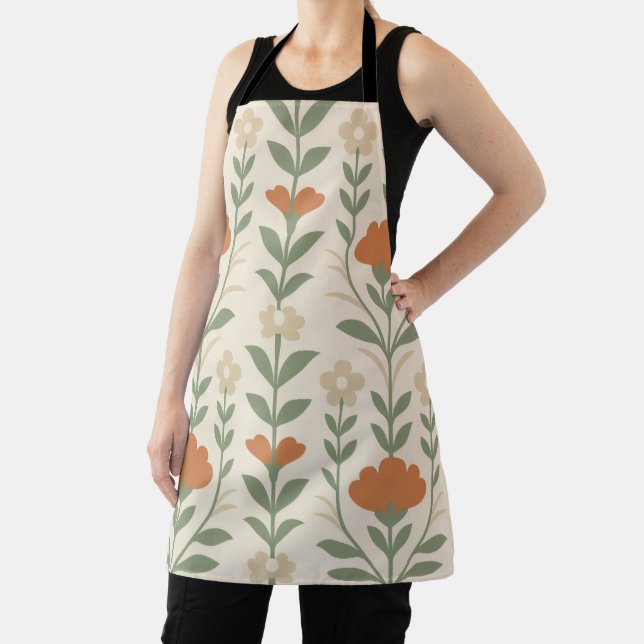 Tablier Scandinavian Floral Apron (Insitu)
