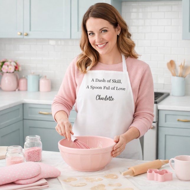 Tablier Scénario chef cuisine habileté amour slogan (Créateur téléchargé)