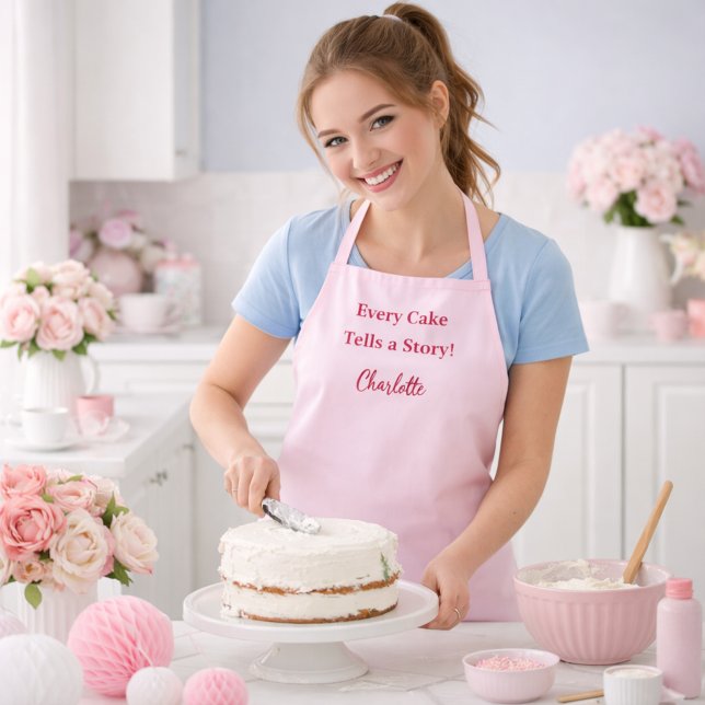 Tablier Scénario rose du chef pâtissier (Créateur téléchargé)