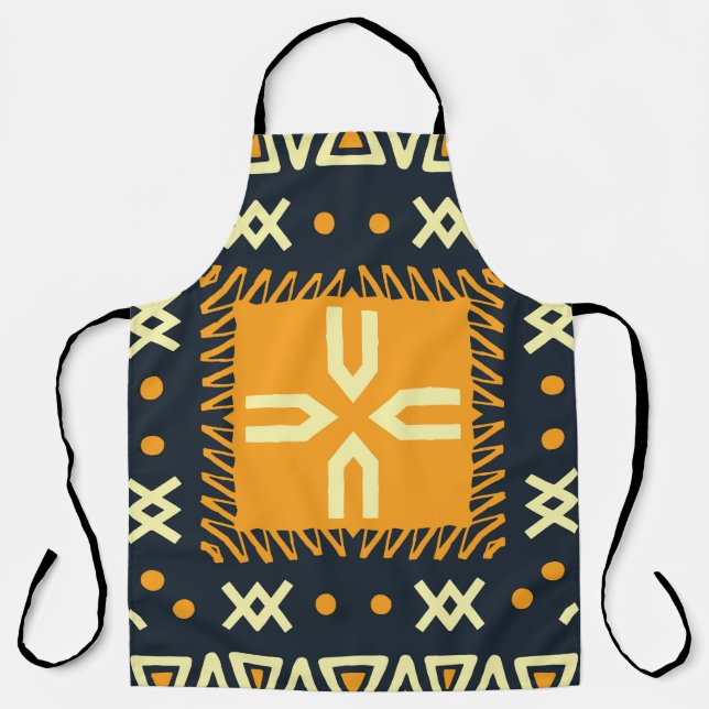 Tablier Schawl Design : Carré indien Batik. (Recto)