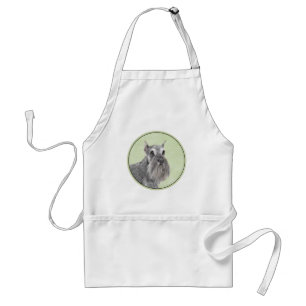 Tablier Schnauzer (Giant, Standard) Painting - Dog Art