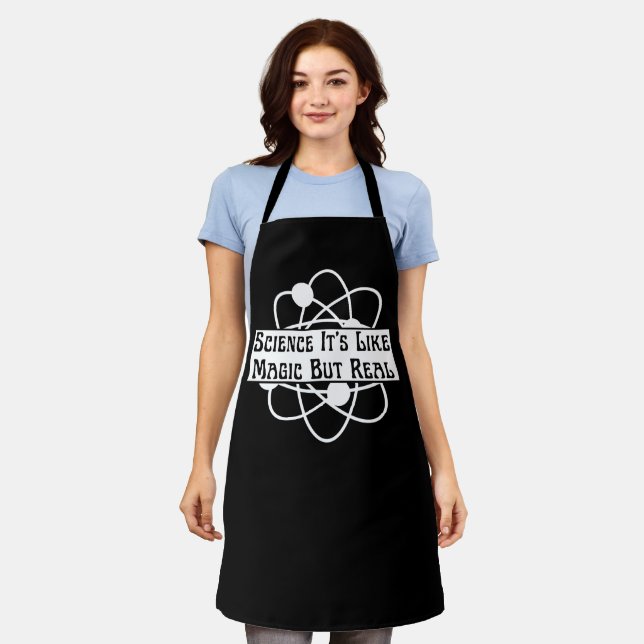 Tablier science tendance c'est comme de la magie mais c'es (Porté)