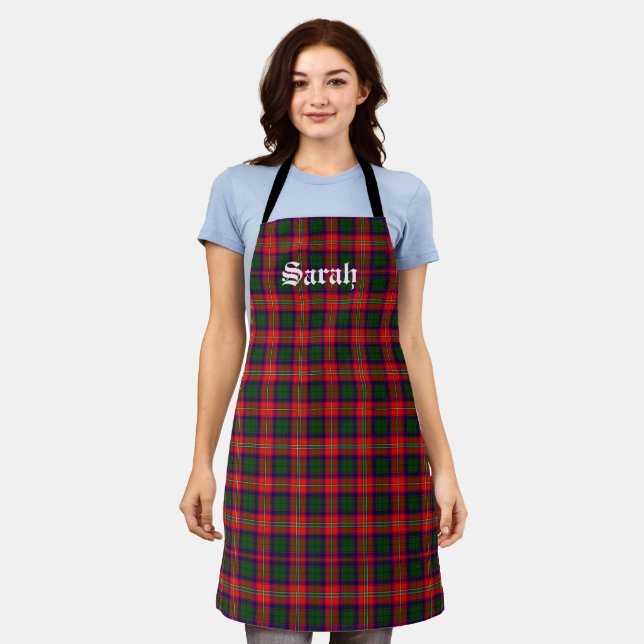 Tablier Scotland Roxburgh District Tartan Personnalisé (Porté)