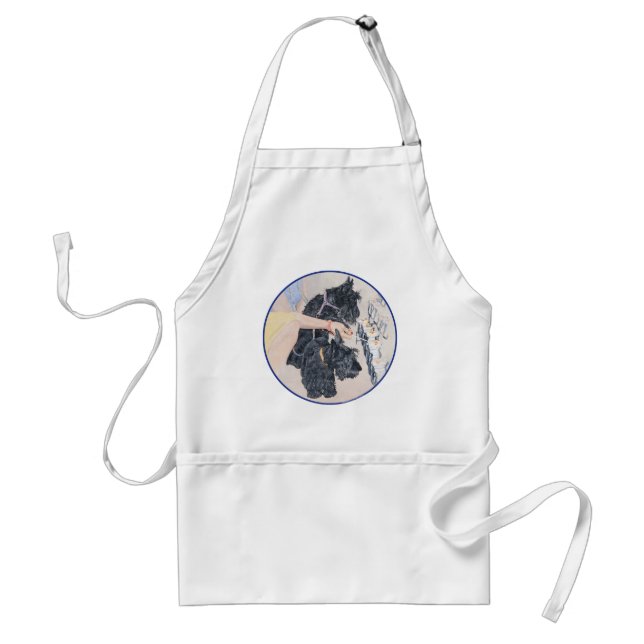 Tablier Scotties Allume des Chandelles (Devant)