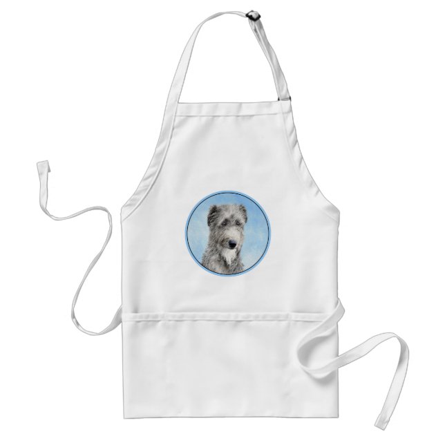 Tablier Scottish Deerhound Peinture - Cute Original Chien  (Devant)