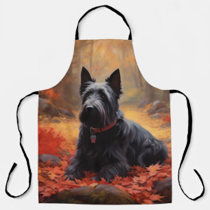 Tablier Scottish Terrier en automne Leaves Fall Inspire
