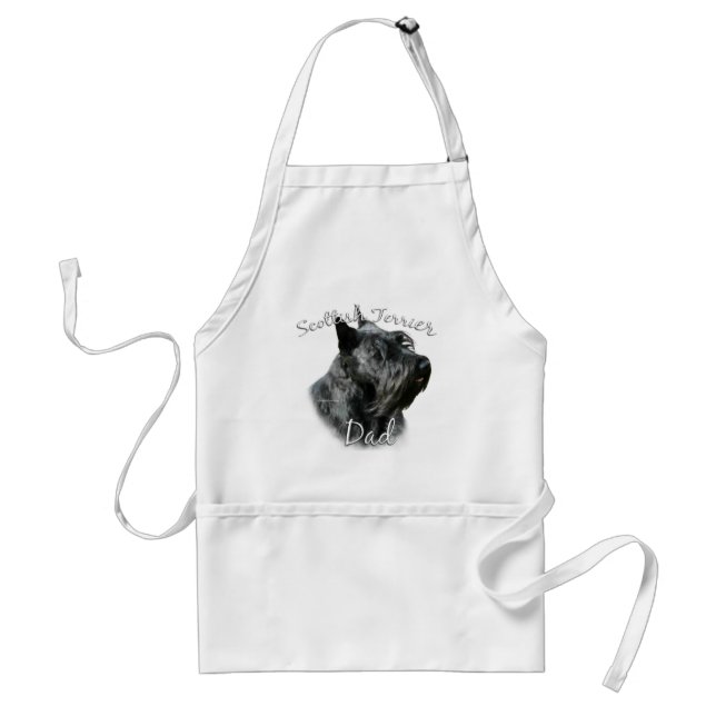 Tablier Scottish Terrier (noir) Papa 2 (Devant)