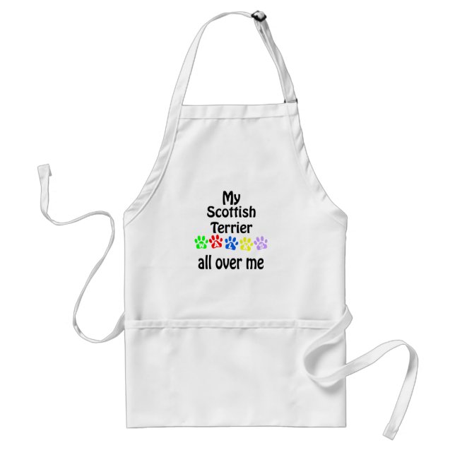 Tablier Scottish Terrier Walks Design (Devant)
