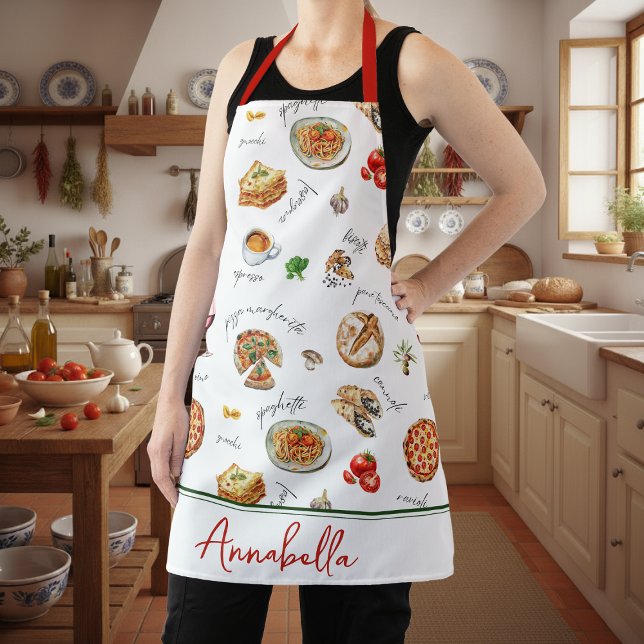Tablier Script de cuisine pour amateur de nourriture itali (Créateur téléchargé)