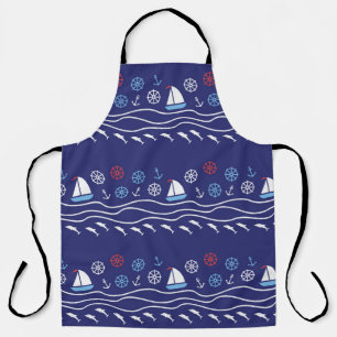 Tablier Sea Life : Vintage Motif sans fil