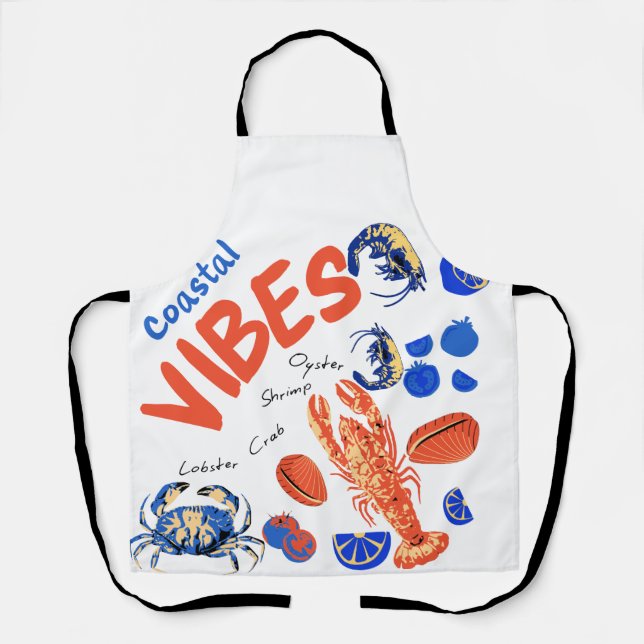 Tablier Seafood Beach Fisherman Ocean Tropical Quote  (Recto)