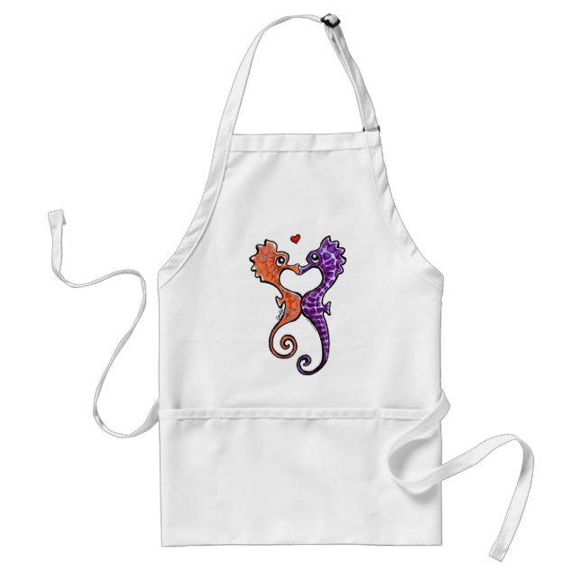 Tablier Seahorse Kiss Off-Leash Art™ (Devant)