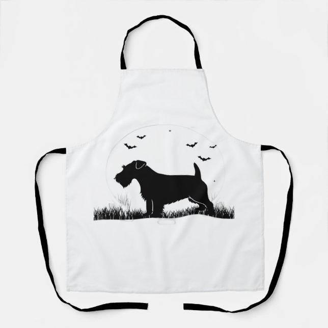 Tablier Sealyham Terrier Chien � Halloween Lune Silhouette (Recto)