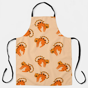 Tablier Seamless pattern with cute cartoon tigers