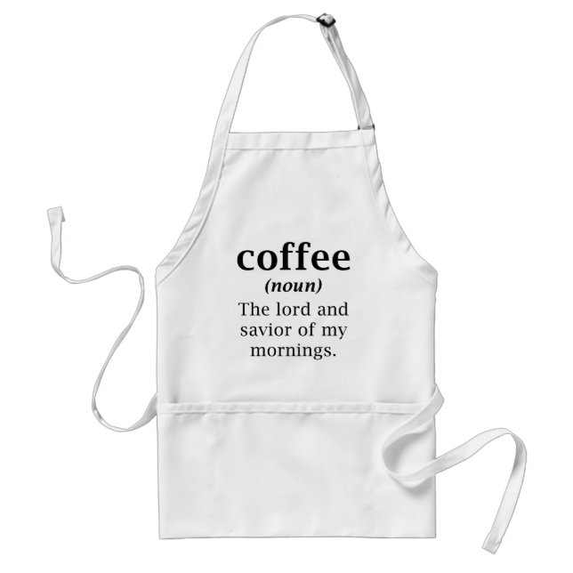 Tablier Seigneur Et Sauveur Du Café (Devant)