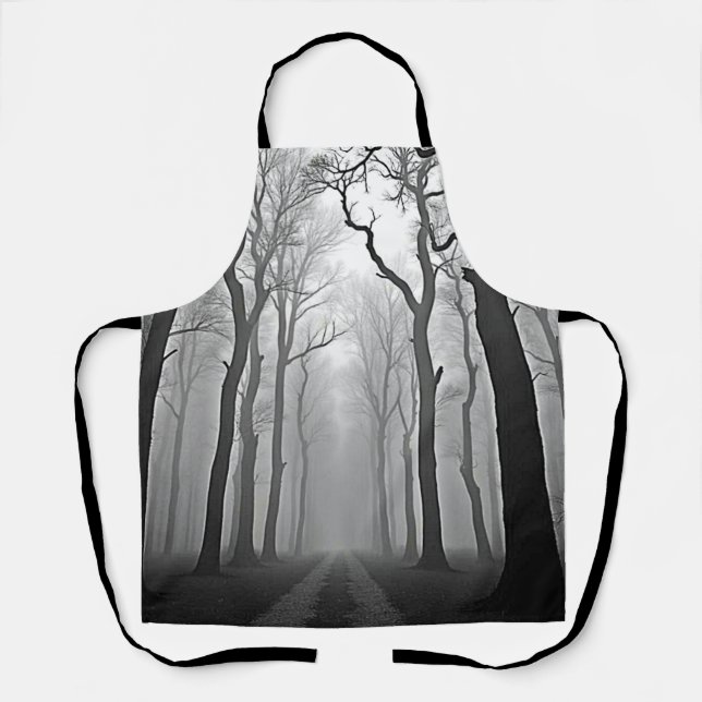 Tablier Sentier forestier brumeux et inquiétant Art (Recto)