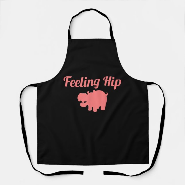 Tablier Sentiment Hip Hippopotamus Drôle Hippo Cadeaux Enf (Recto)