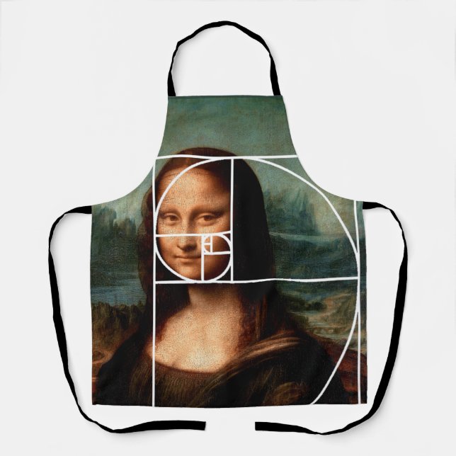 Tablier Séquence Leonardo da Vinci Mona Lisa Fibonacci (Recto)