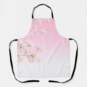 Tablier Sérénité printanière de la floraison rose des ceri
