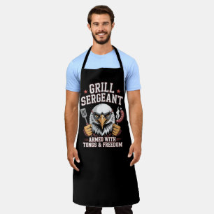 Tablier Sergent-grill : BBQ patriotique