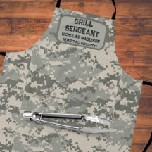 Sergent Grill Reporting pour service militaire