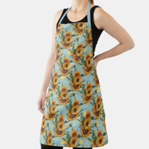 Tablier Série Tournesol et Abeille Design Quatorze 