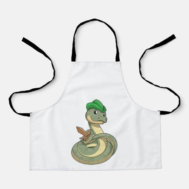 Tablier Serpent avec épée (Recto)