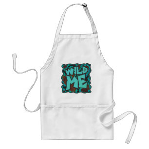 Tablier Serpent Wild Me Impression Brown et Turquoise