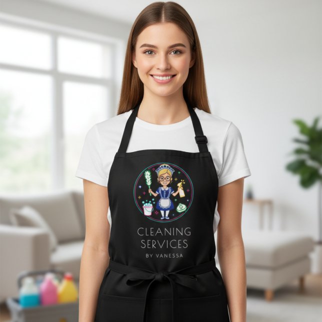 Tablier Services de nettoyage professionnel de maison Entr (Créateur téléchargé)