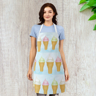 Tablier Servir Doux Crème de glace cônes amusant Dessert d