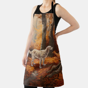 Tablier Setter anglais en automne Leaves Fall Inspire