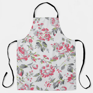 Tablier Shabby Chic Floral Rose Motif