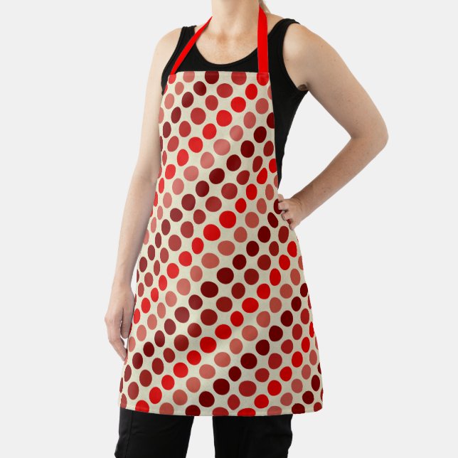 Tablier Shades of Red Pois par Shirley Taylor (Insitu)