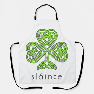 Tablier Shamrock celte Sainte Vert Saint Patrick