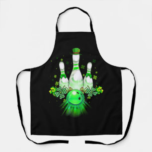 Tablier Shamrock de Bowling Leprechaun Jour de la Saint Pa