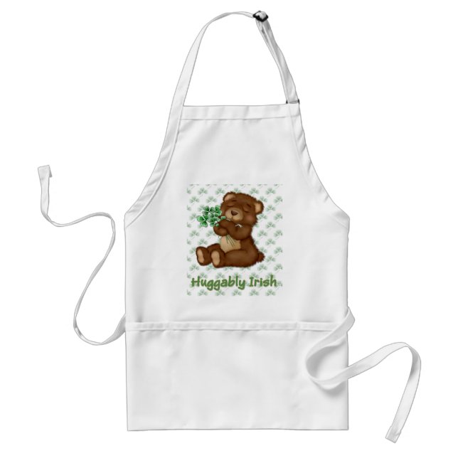 Tablier Shamrock irlandais Teddy (Devant)