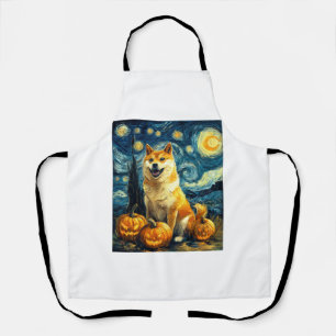 Tablier Shiba Inu Chien Mignon Halloween Jack O Lantern Ci