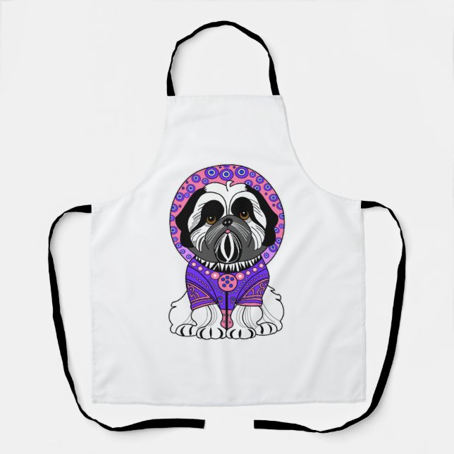 Tablier Shih Tzu Princesse (Recto)