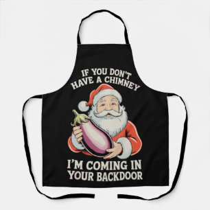 Tablier Si vous n'avez pas de cheminée Santa Christmas Xma