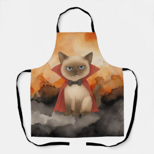 Tablier Siamese Chat Halloween