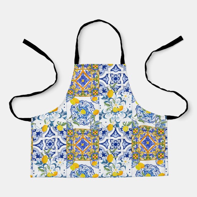 Tablier Sicilistyle, summer art all-over Print Apron (Recto)