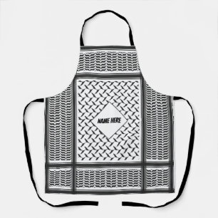Tablier Sigle en noir et blanc de Joranian
