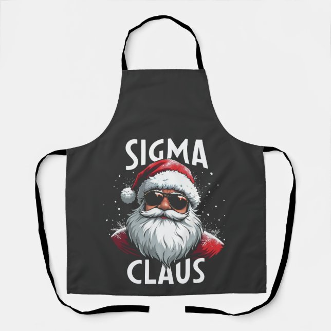 Tablier Sigma Claus Drôle Gen Alpha Collège Noël (Recto)