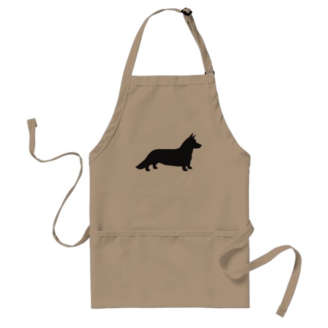 Tablier Silhouette de Cardigan Welsh Corgi (Devant)