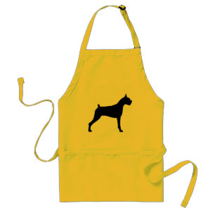 Tablier Silhouette de chien de boxeur