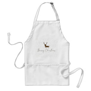 Tablier Silhouette de renne en ligne artistique de Slipper