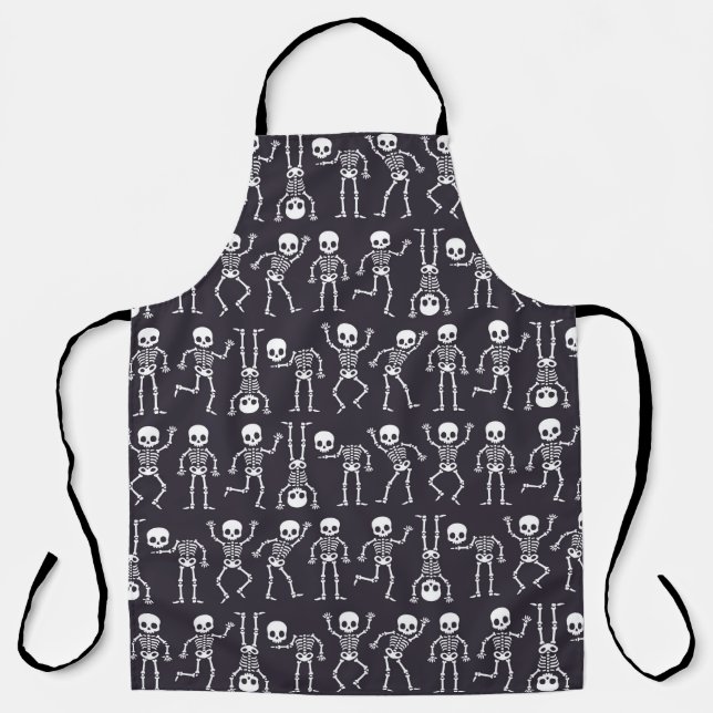 Tablier Silhouettes de squelette motif sans soudure pour h (Recto)