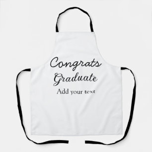 Tablier Simple congratulation graduation add your