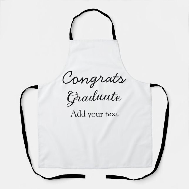 Tablier Simple congratulation graduation add your (Recto)
