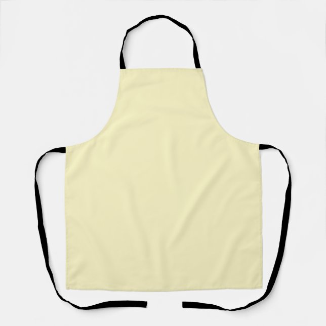 Tablier simple couleur pastel personnalisée minimale solid (Recto)